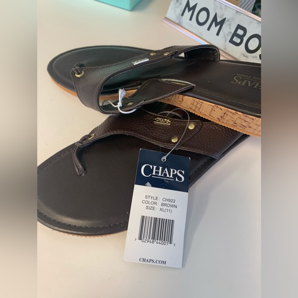 NWT Chaps Flip Flops size 11 - Picture 13 of 16